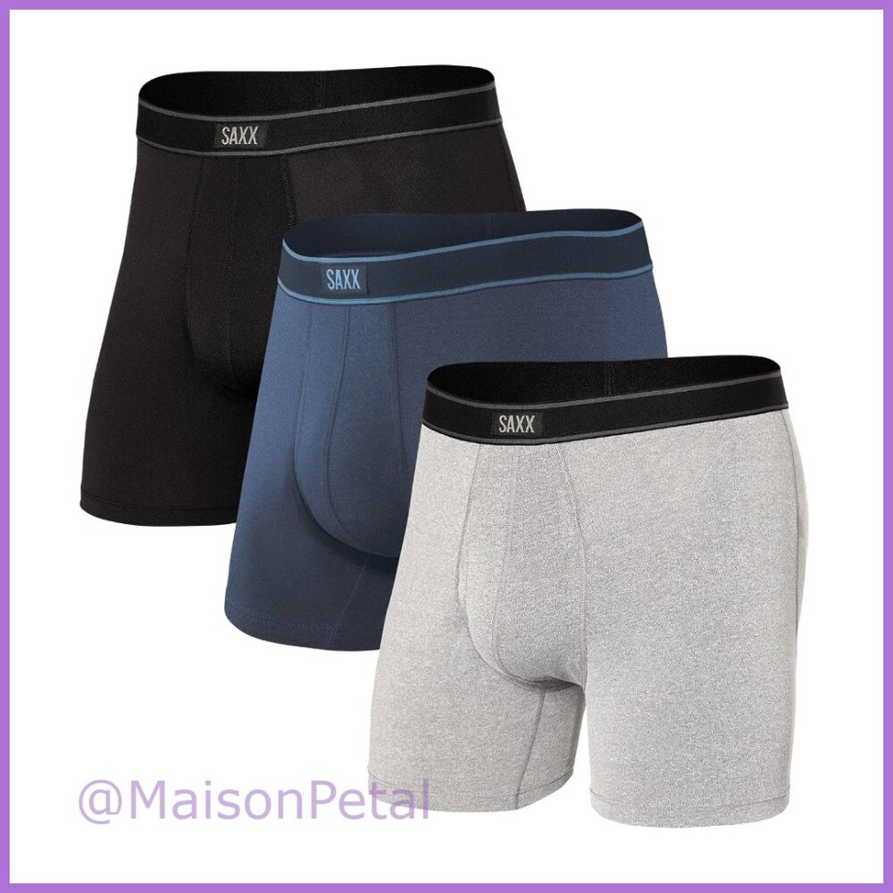 Daytripper Boxer Briefs 3 Pack, Polyester Blend, Relaxed Fit, Moisture Wicking